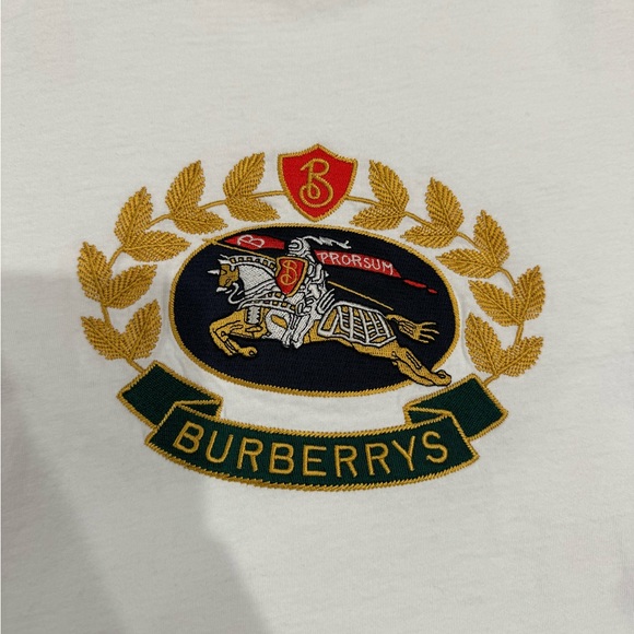 Burberry Men’s Embroidered T Shirt - Picture 2 of 4